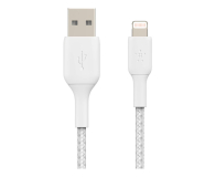 BELKIN Kabel Braided USB- Lightning 15cm biały CAA002bt0MWH - 711636 - zdjęcie 1